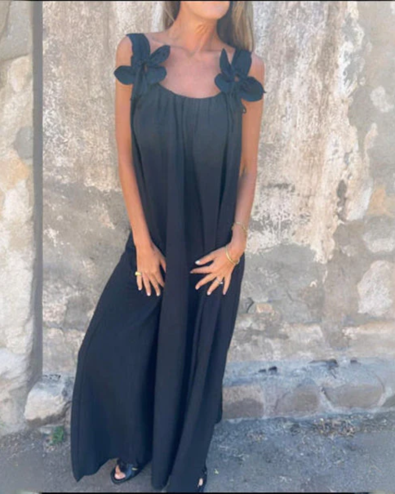 EVADORA - ELEGANT BLOMSTRET MAXI-KJOLE