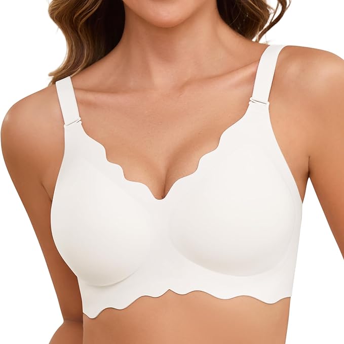 LYANORA – SOFTWAVE FULD DÆKKENDE BØJLEFRI PUSH-UP BH – NUDE SKIN