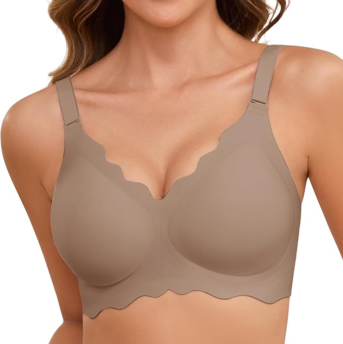 LYANORA – SOFTWAVE FULD DÆKKENDE BØJLEFRI PUSH-UP BH – NUDE SKIN