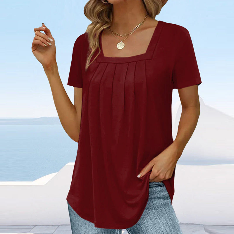 NEW YORK | PLISSERET BLUSE