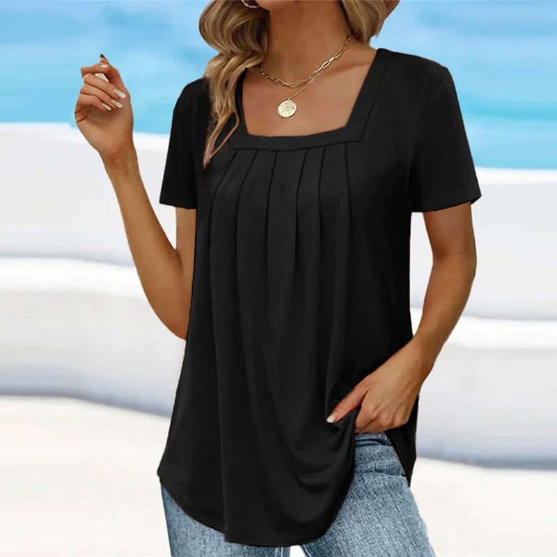 NEW YORK | PLISSERET BLUSE