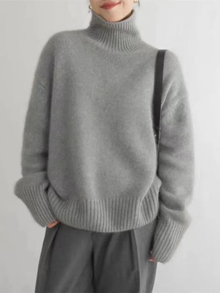 ALMADE - CASHMERE RULLEKRAVE JUMPER
