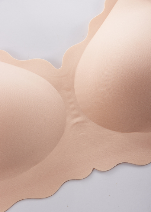 LYANORA – SOFTWAVE FULD DÆKKENDE BØJLEFRI PUSH-UP BH – NUDE SKIN