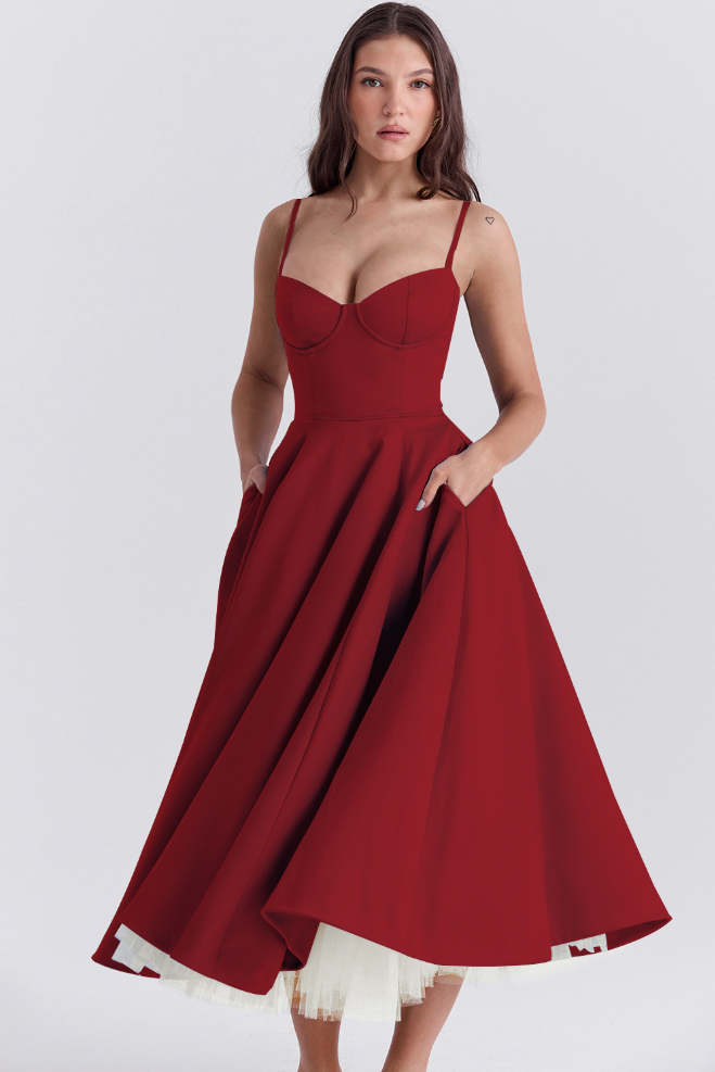 VIRELLE - STILFULD A-LINE KJOLE