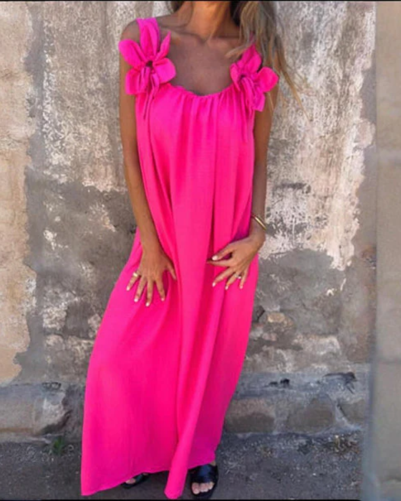 EVADORA - ELEGANT BLOMSTRET MAXI-KJOLE