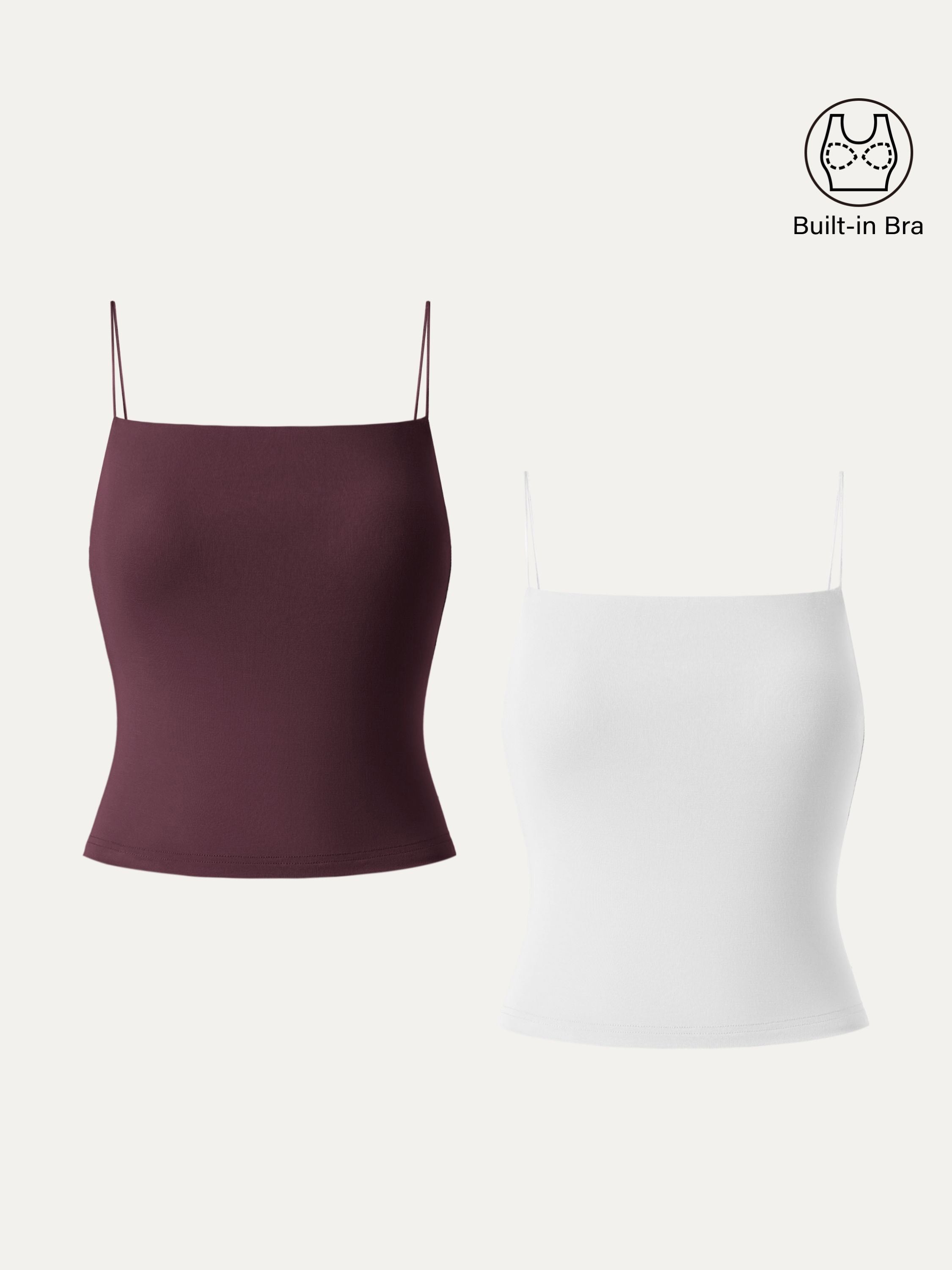 Essential Spaghetti Strap Cropped New Airy Brami