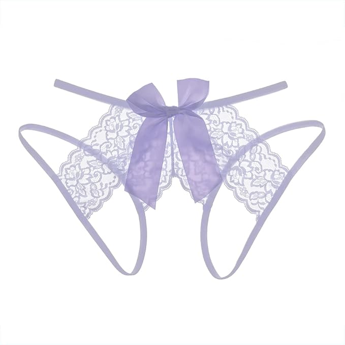 VELVESSA –  TRANSPARENT TANGA MED ÅBEN KILE