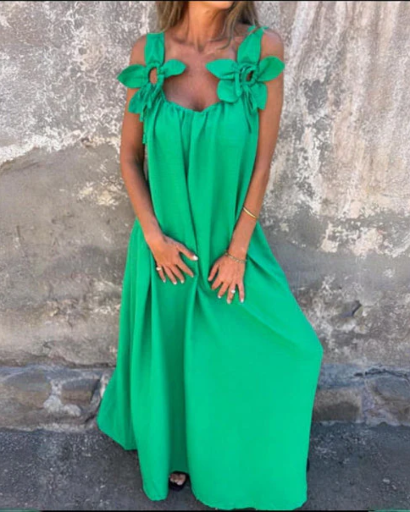 EVADORA - ELEGANT BLOMSTRET MAXI-KJOLE