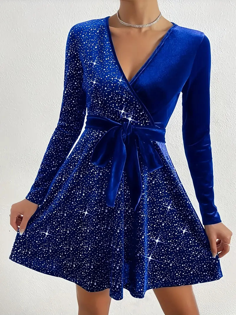 ELVORIA – Classic Velvet Evening Dress