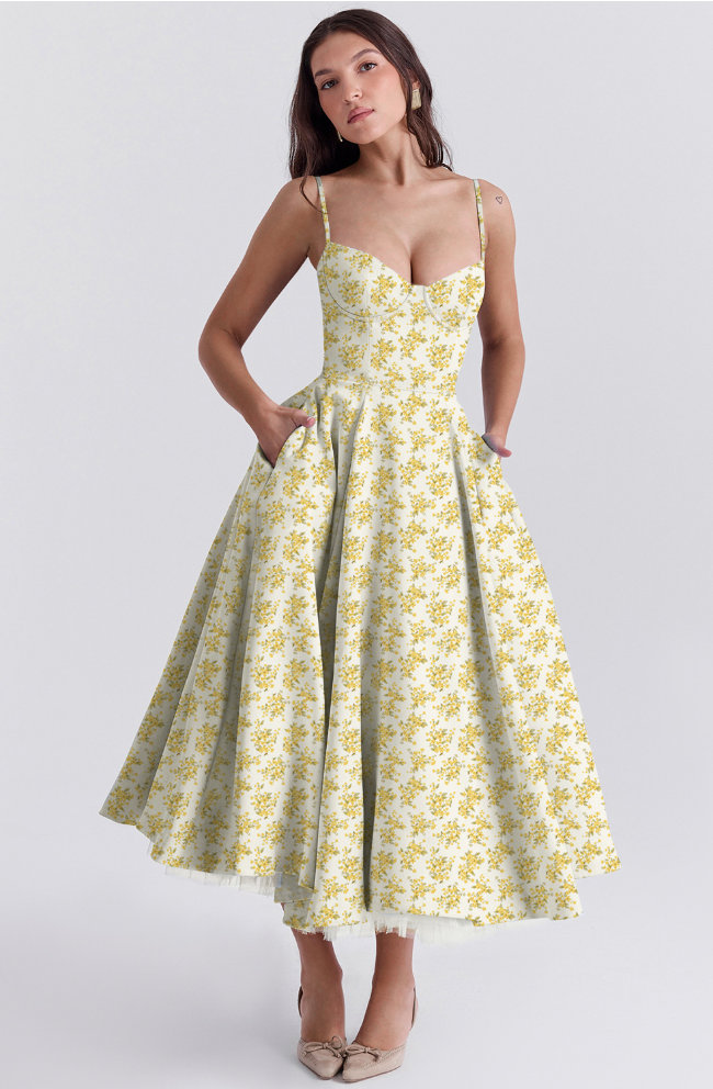 VIRELLE - STILFULD A-LINE KJOLE