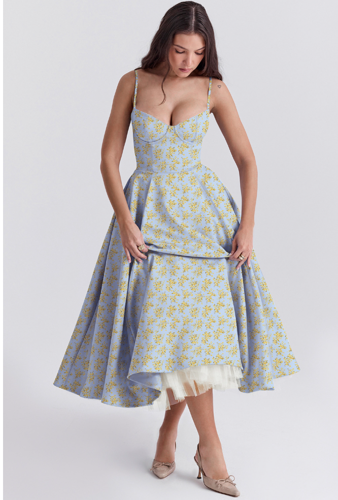 VIRELLE - STILFULD A-LINE KJOLE
