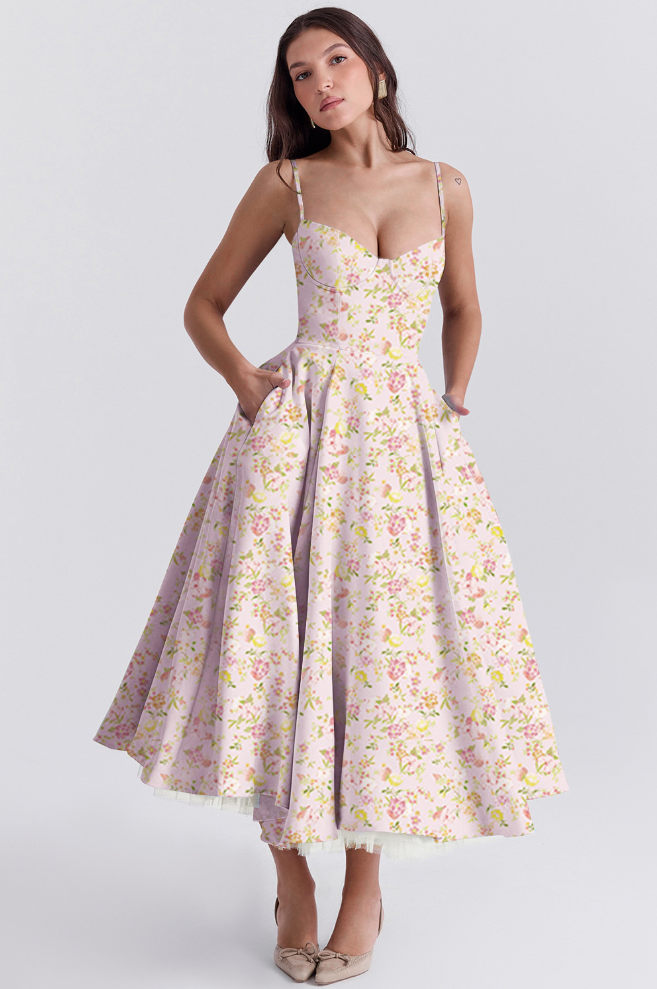VIRELLE - STILFULD A-LINE KJOLE
