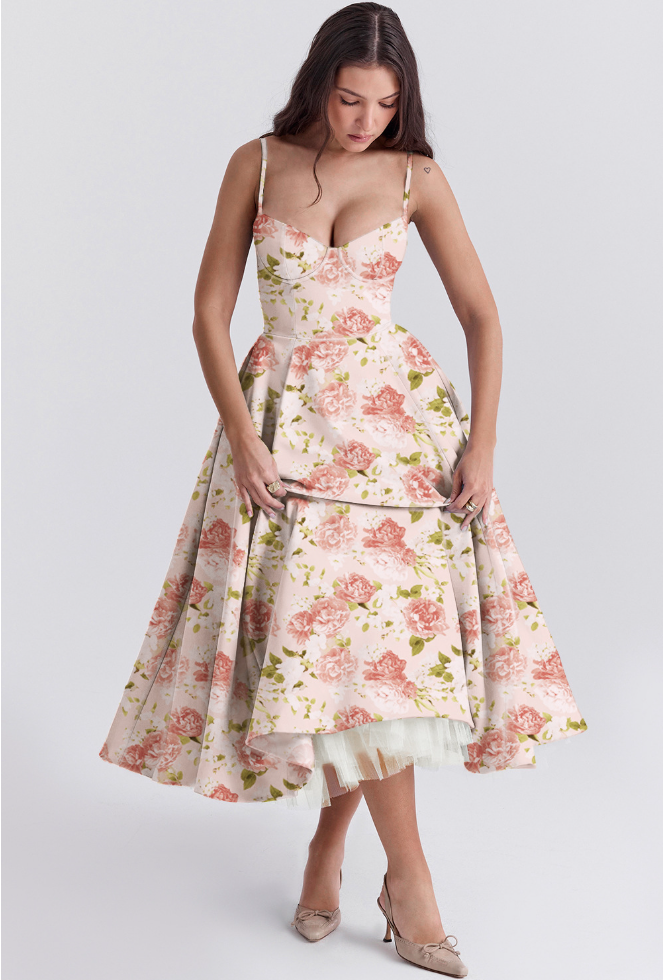 VIRELLE - STILFULD A-LINE KJOLE