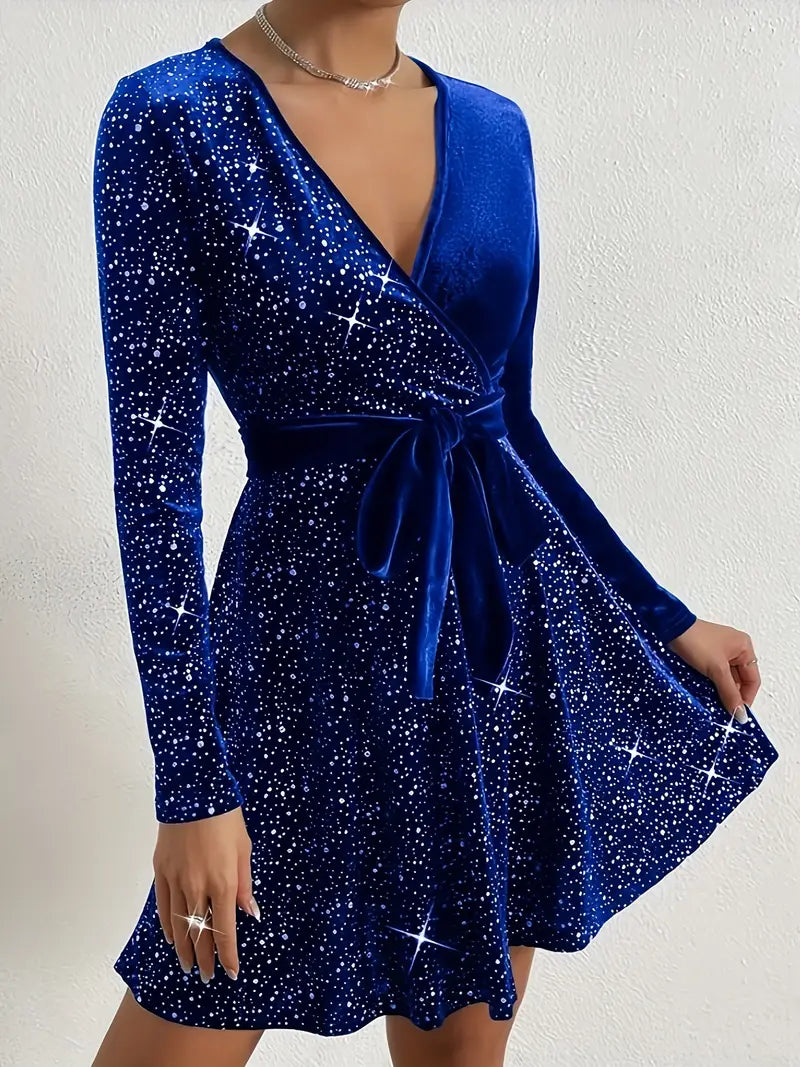 ELVORIA – Classic Velvet Evening Dress